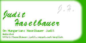judit haselbauer business card